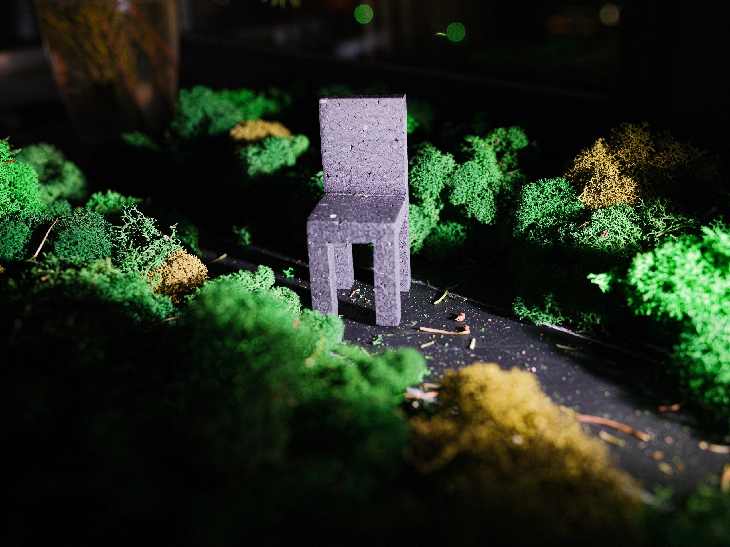 Assemblage-style found object artwork